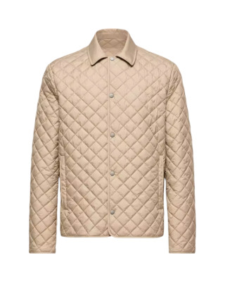  Moncler Avrelie pentru bărbați, bej, matlasată în romburi