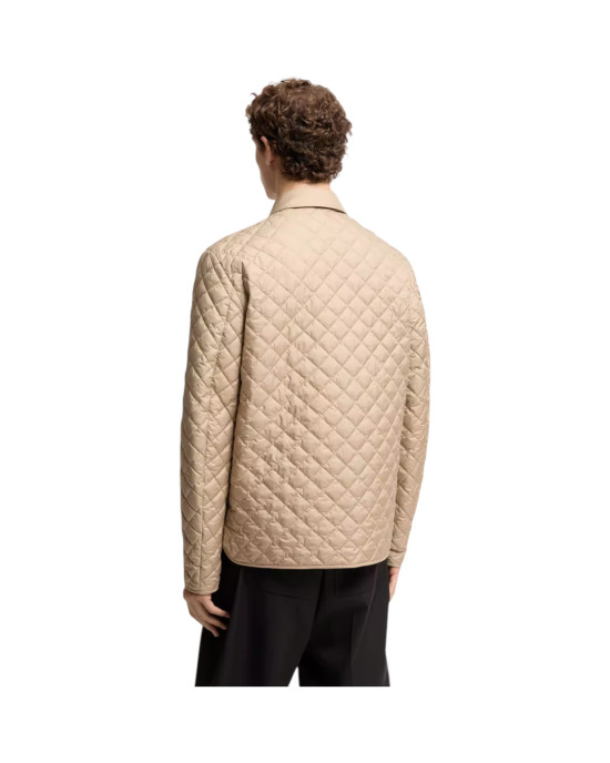  Moncler Avrelie pentru bărbați, bej, matlasată în romburi