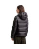 Moncler Feligule pentru femei, neagră, cu puf și glugă