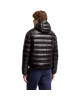 Moncler Forzo pentru bărbați, neagră, pliabilă, cu puf și glugă