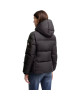  Moncler Fourmines Geacă scurtă pentru femei, neagră, cu puf și glugă detașabilă