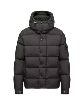  Moncler Maya 70 Geacă scurtă pentru femei, neagră, cu puf și glugă detașabilă