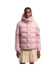 Moncler Maya 70Geacă scurtă  pentru femei, roz, cu puf și glugă detașabilă