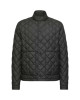 Moncler Oise pentru bărbați, neagră, cu puf și matlasare în romburi