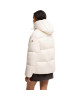 Moncler Parana pentru femei, albă, cu puf și glugă detașabilă