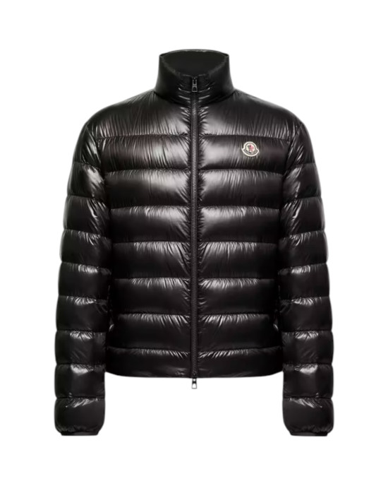 Moncler Sergesta pentru bărbați, neagră, pliabilă, cu puf