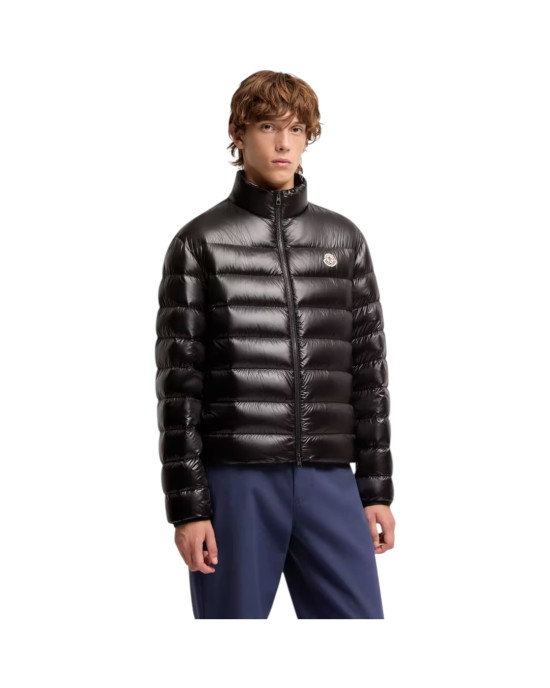 Moncler Sergesta pentru bărbați, neagră, pliabilă, cu puf