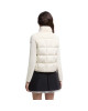  Moncler Cardigan pentru femei, alb, din lână merinos, cu panouri matlasate și fermoar