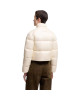 Moncler Maya 70 Geaca Scurta pentru femei, albă, cu puf și glugă detașabilă
