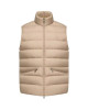 Moncler Treompan Vesta  pentru bărbați, bej, cu puf și croială slim fit