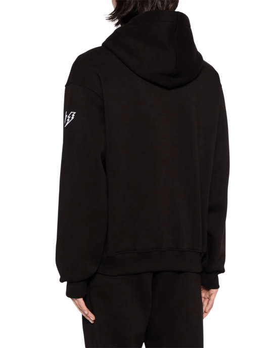 Neil Barrett Thunderbolt Hoodie Negru