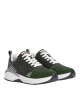 Dsquared2  Pantofi sport Dash verzi, cu inserții din piele și mesh