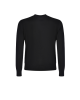Dsquared2 Pulover negru din lână cu guler rotund