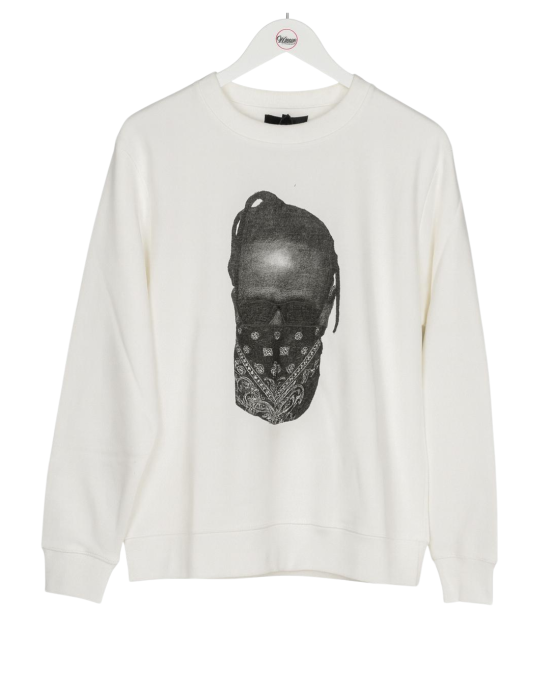 IH Nom Uh Nit Sweatshirt Alb cu print grafic