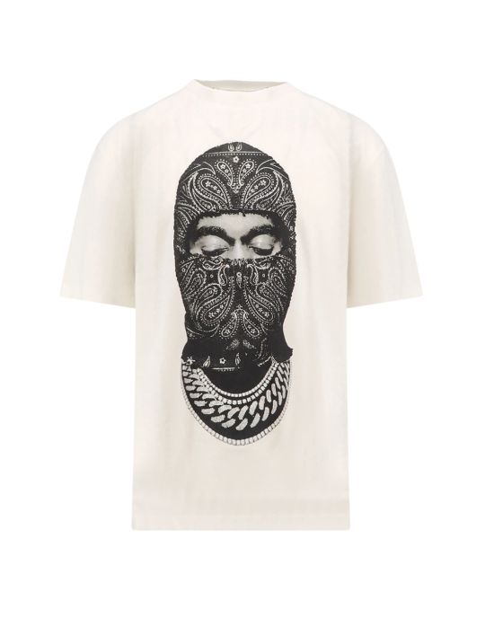 Ih Nom Uh Nit Tricou Masca Paisley Alb Perlat