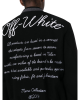 Off-White jachetă varsity neagră din lână virgină cu logo brodat