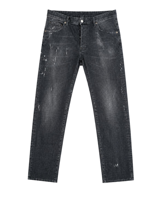 Dsquared2 Cool Guy Jeans din denim gri închis cu efecte uzate