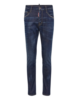 Dsquared2 Jeans Slim Fit din denim albastru