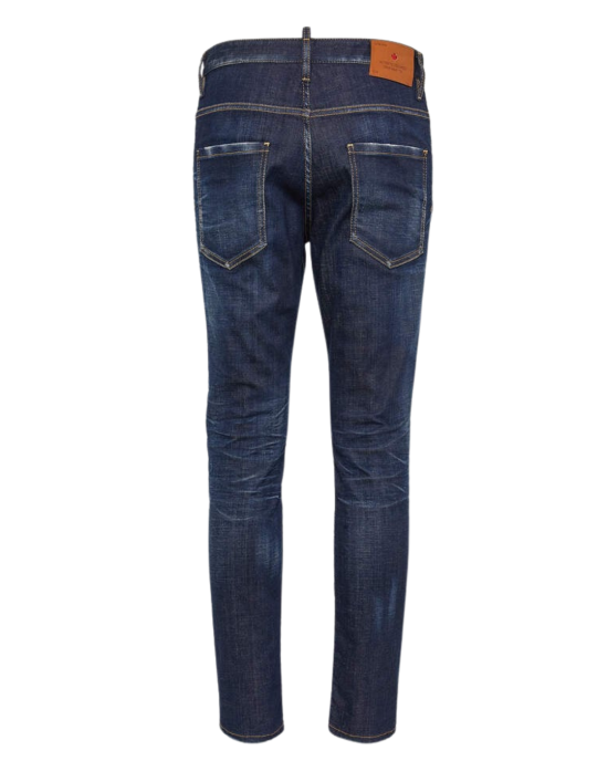 Dsquared2 Jeans Slim Fit din denim albastru