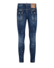 Dsquared2 Skinny Jeans din denim dark blue cu efect paint splatter