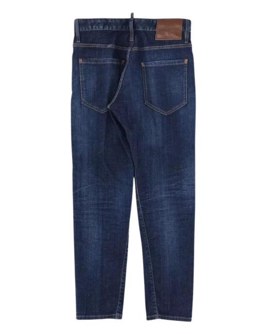 Dsquared2 Jeans din denim albastru cu efect prespălat 