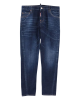 Dsquared2 Jeans din denim albastru cu efect prespălat 
