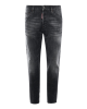 Dsquared2 Jeans din denim gri închis cu efect prespălat și detalii distressed