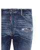 Dsquared2 Jeans din denim albastru cu efect prespălat și detalii distressed