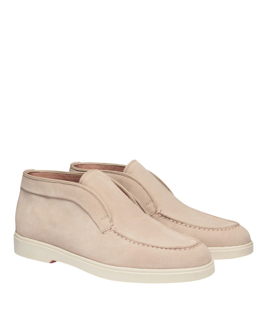 Santoni – Ghete Desert roz din piele întoarsă
