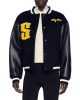 Sandro Jachetă Varsity din lână & piele (Wool & Leather Varsity Jacket)