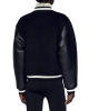 Sandro Jachetă Varsity din lână & piele (Wool & Leather Varsity Jacket)