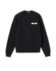 Jacquemus Sweatshirt negru oversized cu logo aplicat