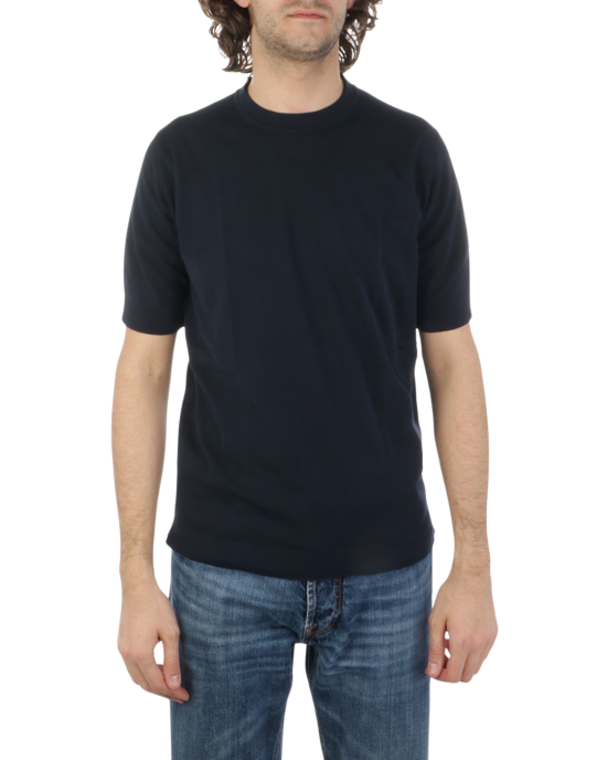 Filippo De Laurentiis Tricou bleumarin din bumbac