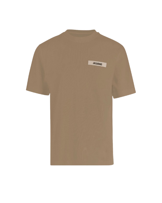 Jacquemus Tricou maro oversized cu logo aplicat