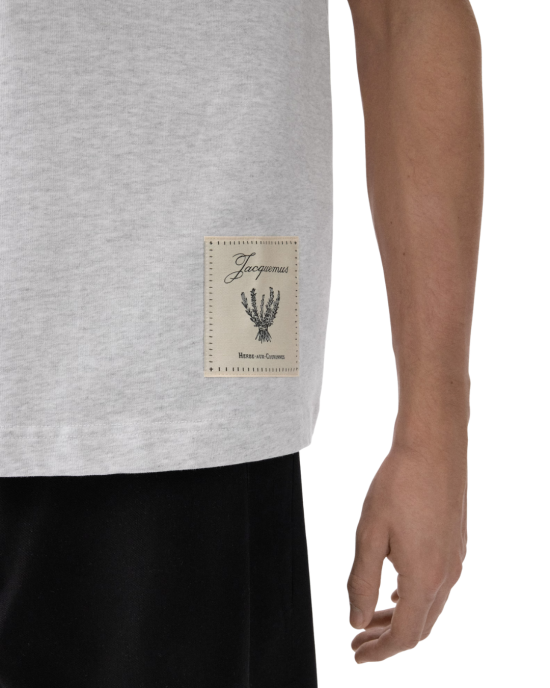 Jacquemus Torneo Logo Tricou Gri Deschis