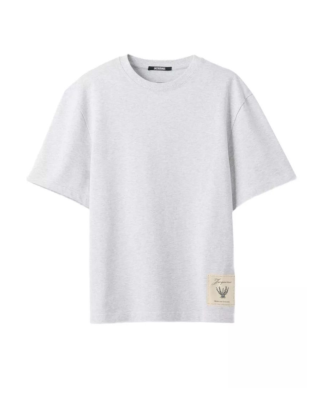 Jacquemus Torneo Logo Tricou Gri Deschis