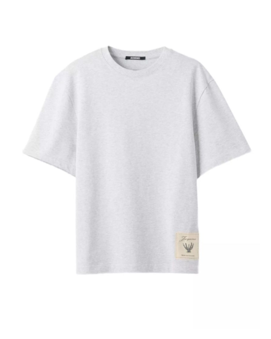 Jacquemus Torneo Logo Tricou Gri Deschis