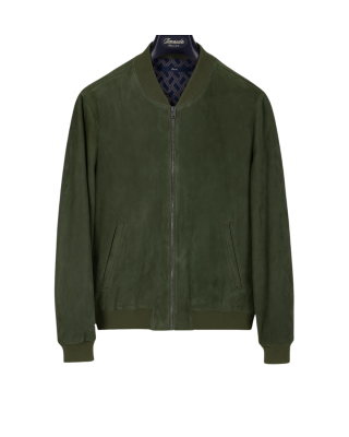 Jachetă bomber bărbați verde bottiglia premium