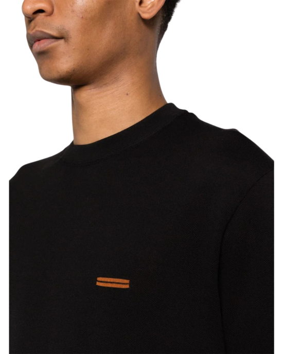 Zegna Tricou din bumbac negru