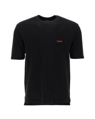 Zegna Tricou din bumbac negru