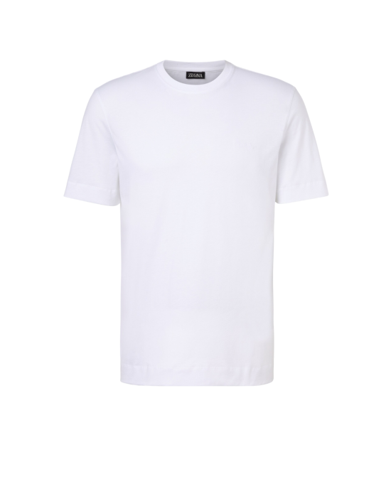 Tricou Zegna Alb Bumbac