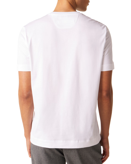 Tricou Zegna Alb Bumbac