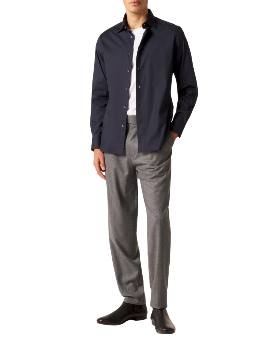 Tricou Zegna Alb Bumbac