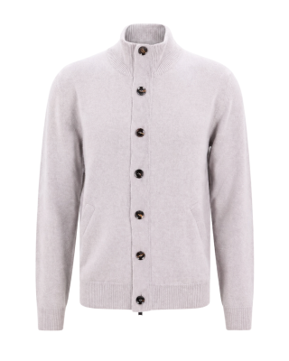 Brioni Cardigan din Cașmir cu Guler Înalt