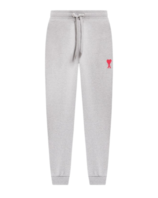 AMI Paris Pantaloni jogger gri cu logo