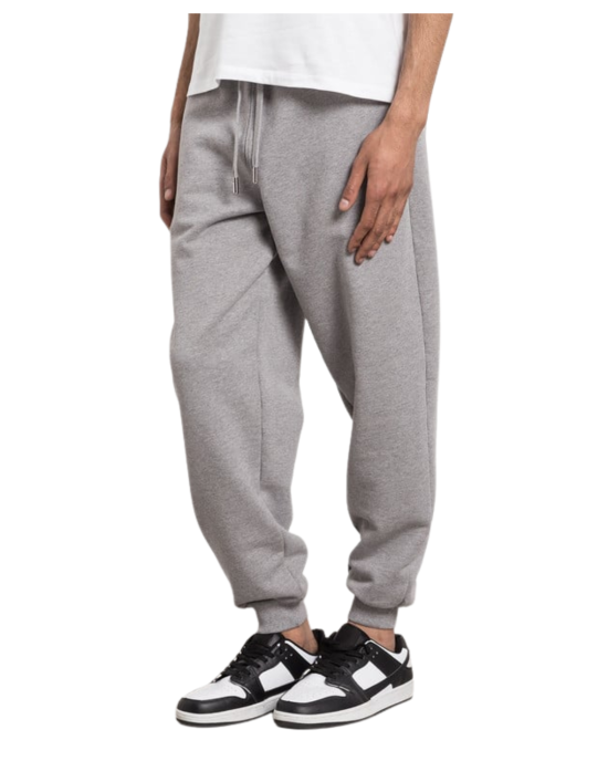 AMI Paris Pantaloni jogger gri cu logo