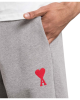AMI Paris Pantaloni jogger gri cu logo