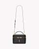 Saint Laurent Gaby Vanity Large – Geantă damă din piele de miel matlasată, neagră