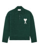 AMI PARIS – Pulover din tricot cu logo Ami de Coeur