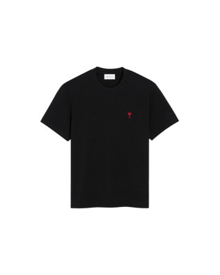AMI PARIS – Tricou negru cu logo Ami de Coeur